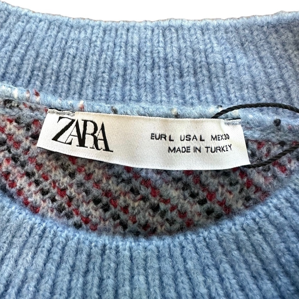 Zara Blogger's Favorite Knit Mushroom Long Sleeve Crew Neck Novelty Sweater - Picture 15 of 16